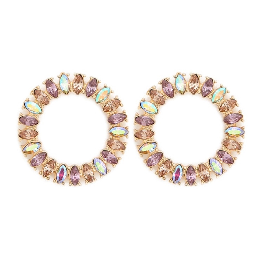 Iridescent Crystal Earrings